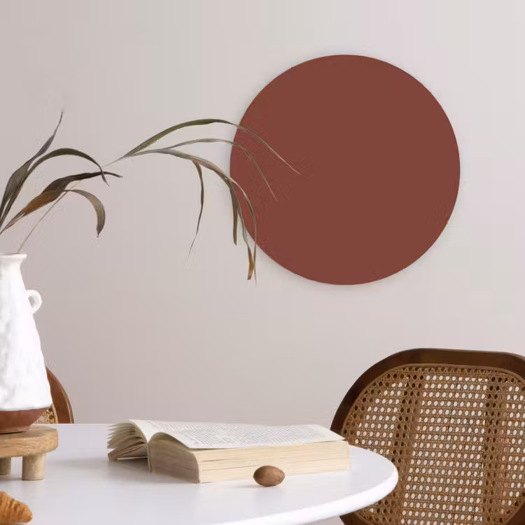 Muurcirkel - Palet - Rood - Interieur — 4