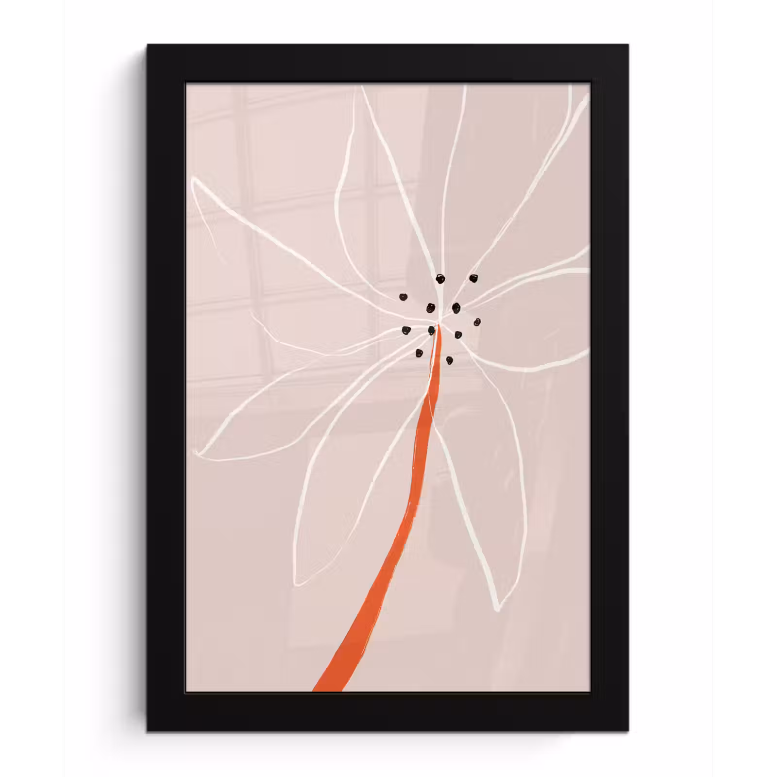 Poster met lijst - Bloemen - Abstract - Pastel — 1