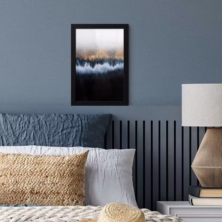 Poster met lijst - Abstract - Goud - Luxe - Blauw — 3