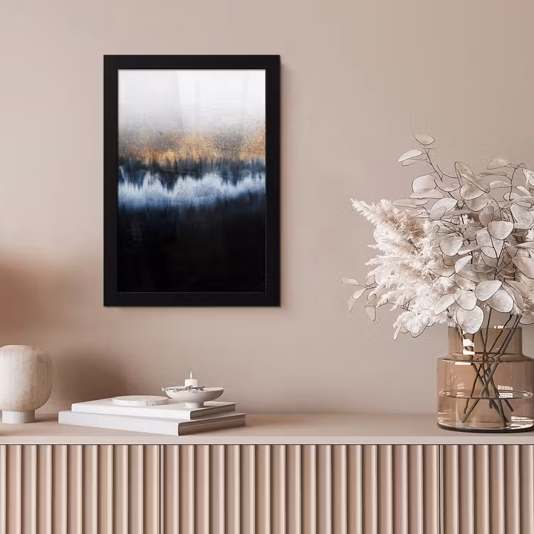 Poster met lijst - Abstract - Goud - Luxe - Blauw — 5