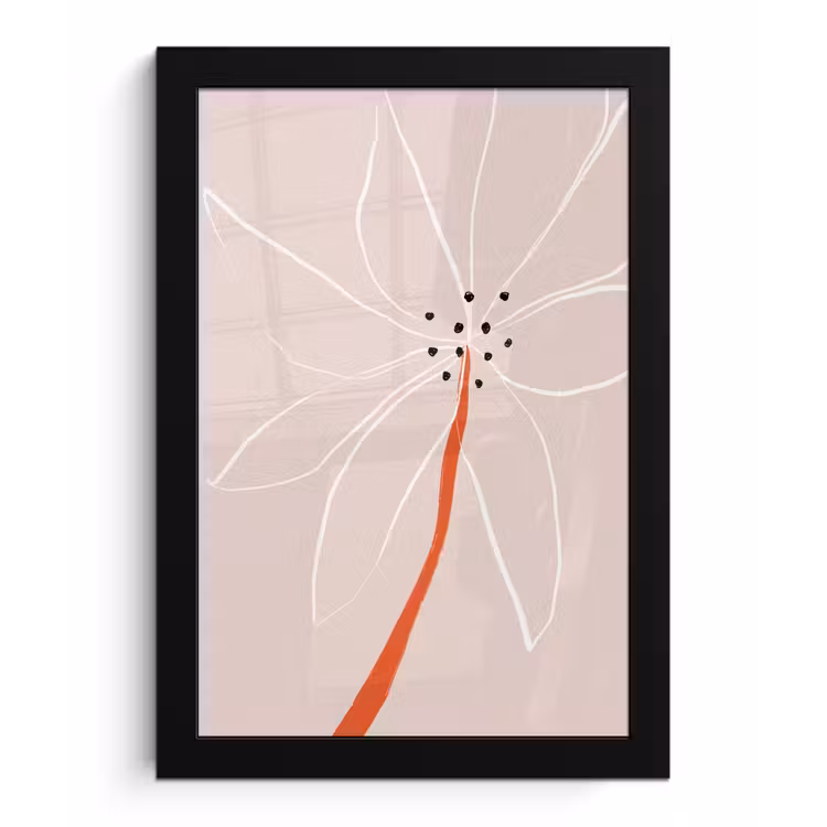Poster met lijst - Bloemen - Abstract - Pastel — 1