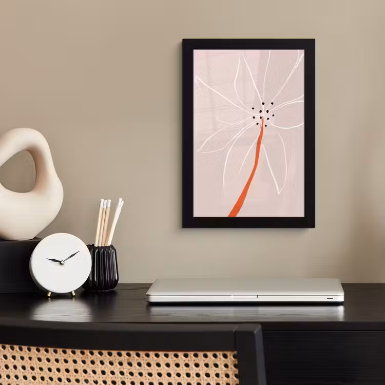 Poster met lijst - Bloemen - Abstract - Pastel — 2