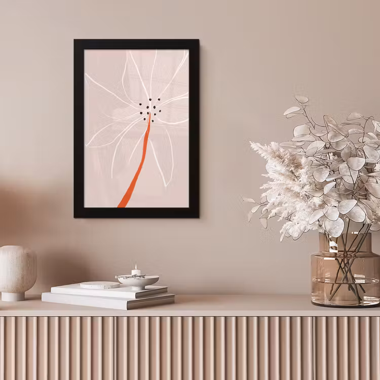 Poster met lijst - Bloemen - Abstract - Pastel — 5