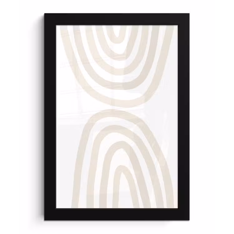 Poster met lijst - Regenboog - Pastel - Design - Abstract — 1