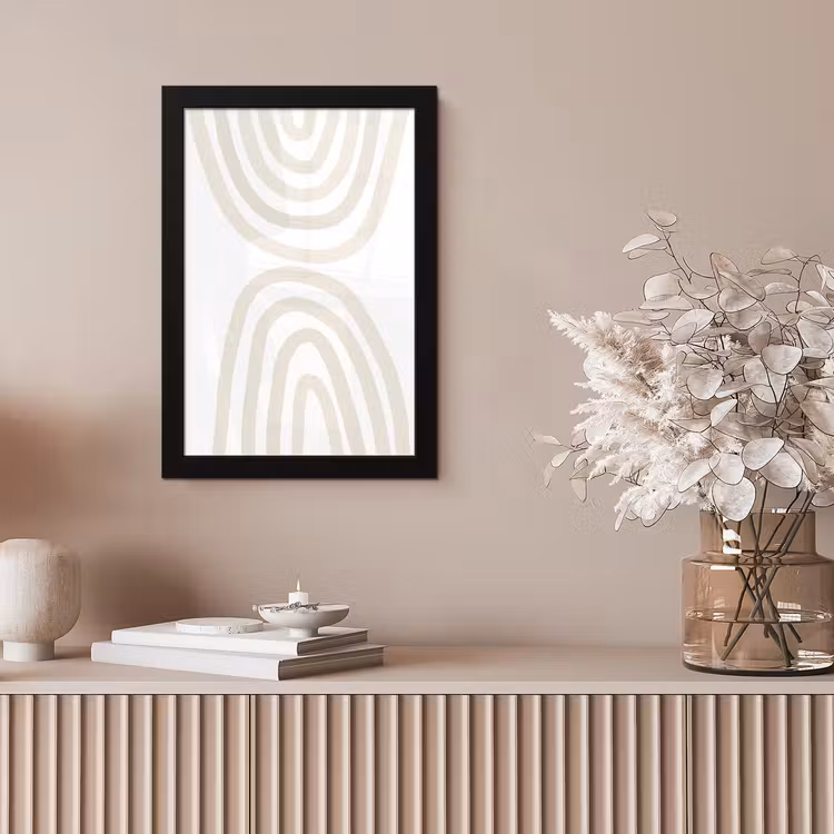 Poster met lijst - Regenboog - Pastel - Design - Abstract — 5
