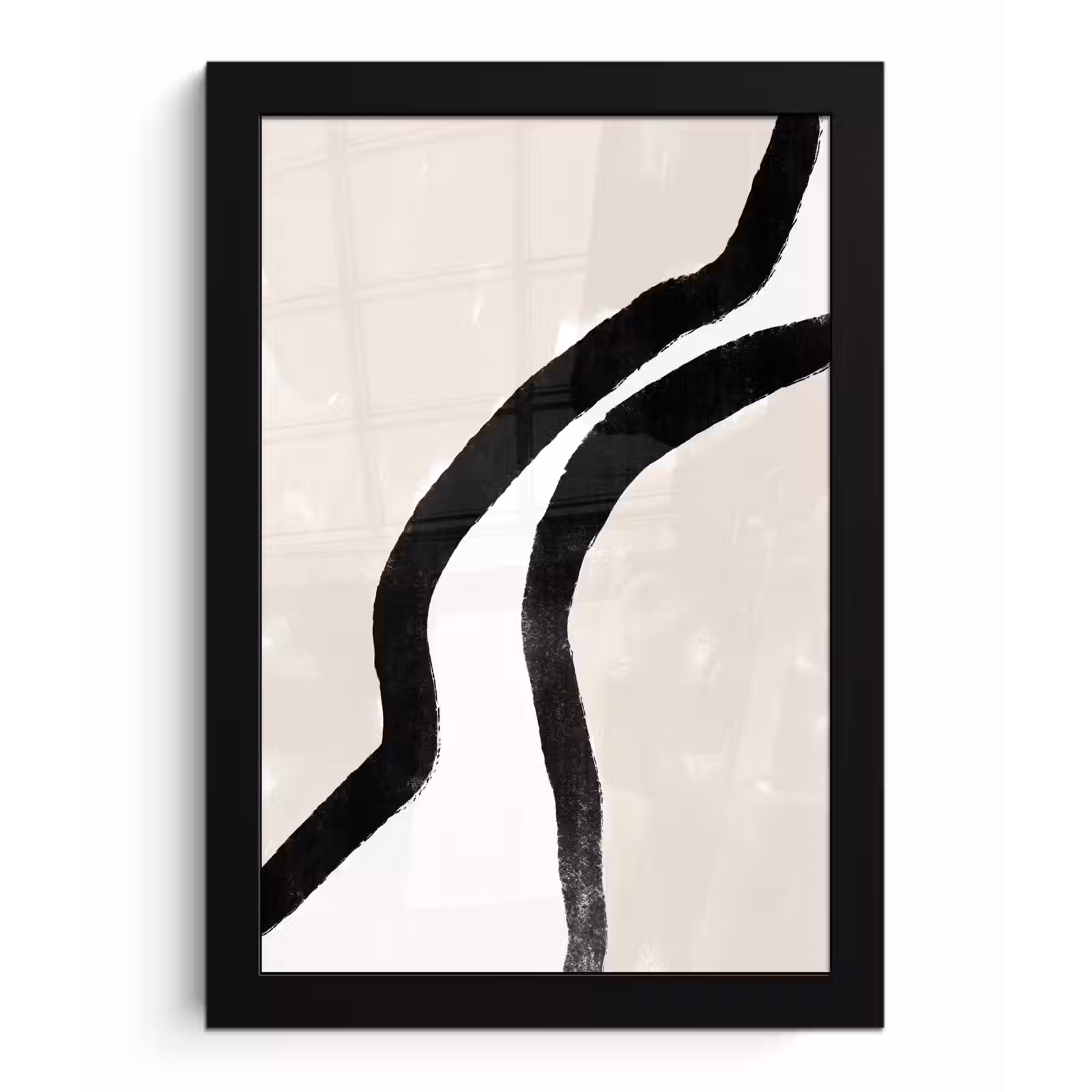 Poster met lijst - Abstract - Lijn - Design - Pastel — 1