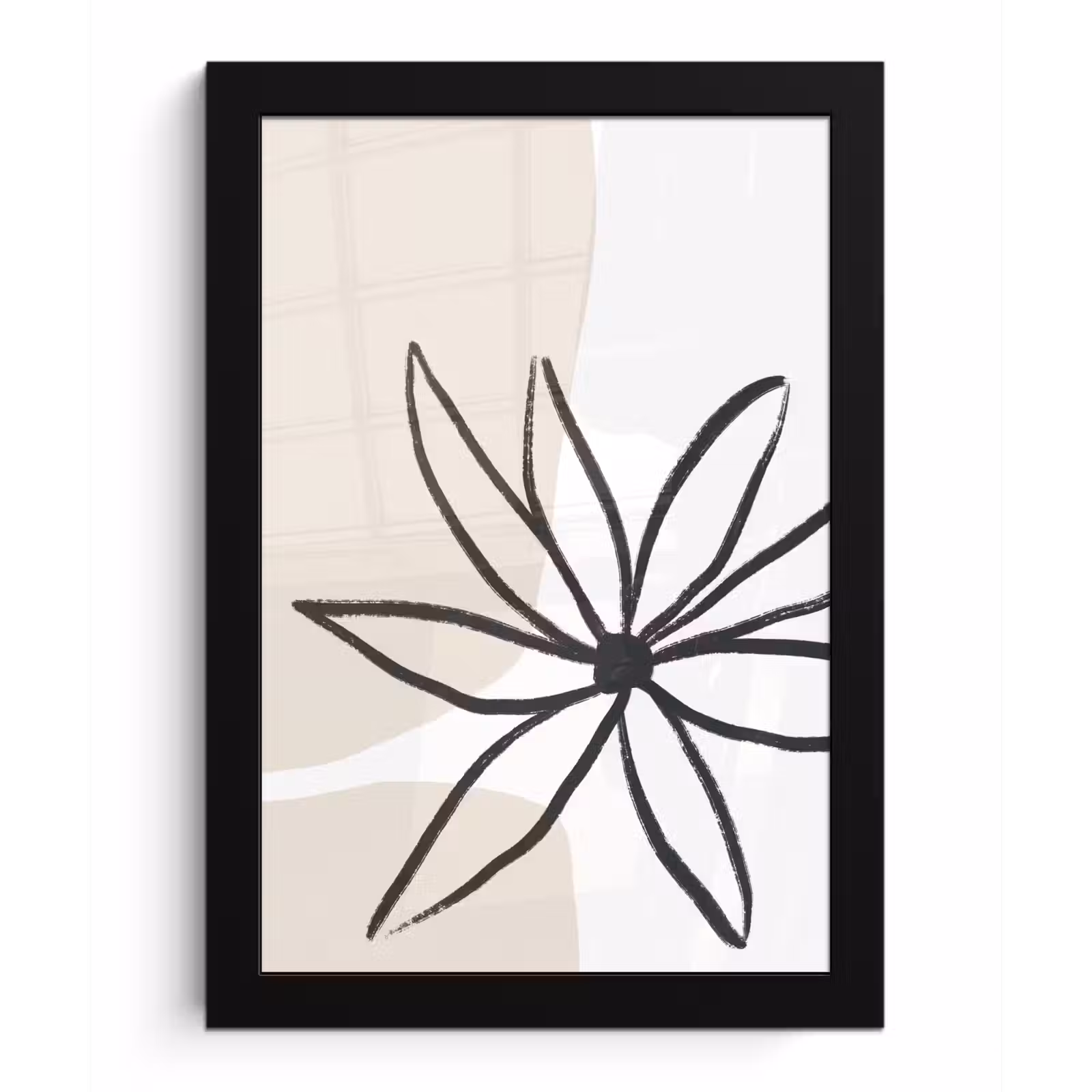 Poster met lijst - Bloemen - Minimalisme - Pastel — 1