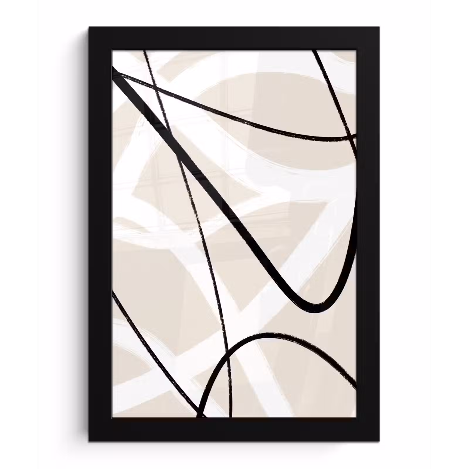 Poster met lijst - Lijn - Abstract - Minimalisme - Pastel — 1