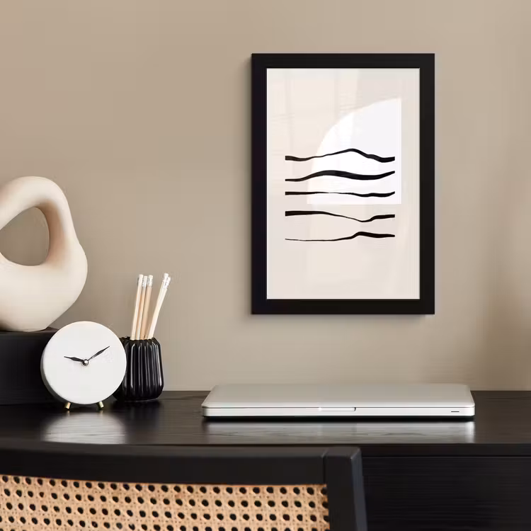 Poster met lijst - Abstract - Lijn - Pastel — 2