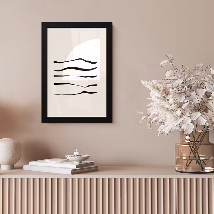 Poster met lijst - Abstract - Lijn - Pastel — 5