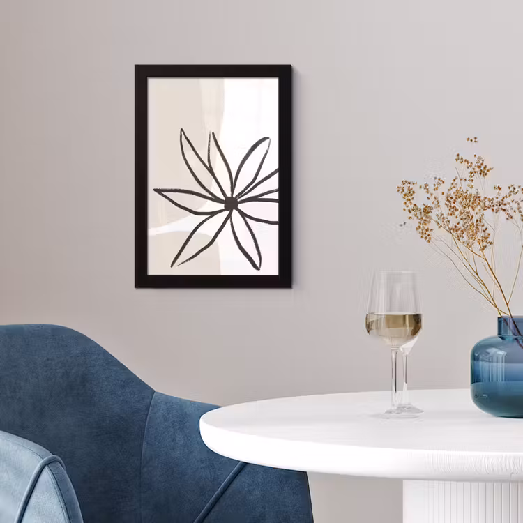 Poster met lijst - Bloemen - Minimalisme - Pastel — 4