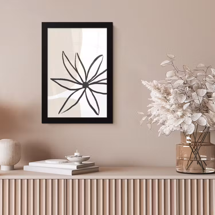 Poster met lijst - Bloemen - Minimalisme - Pastel — 5