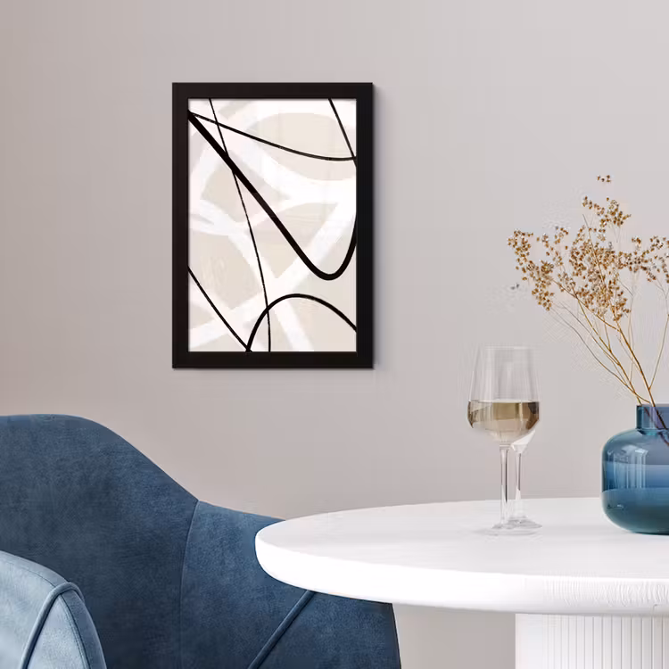 Poster met lijst - Lijn - Abstract - Minimalisme - Pastel — 4
