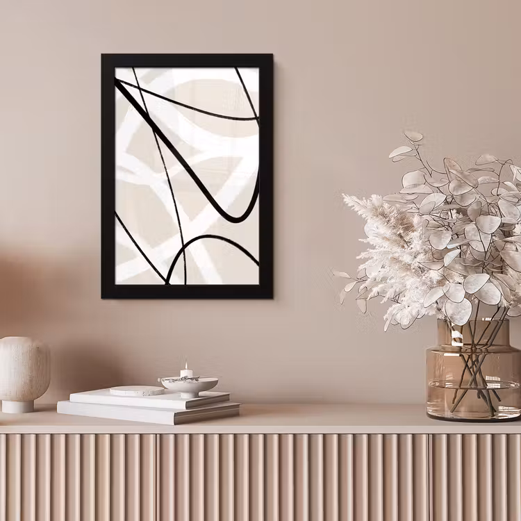 Poster met lijst - Lijn - Abstract - Minimalisme - Pastel — 5