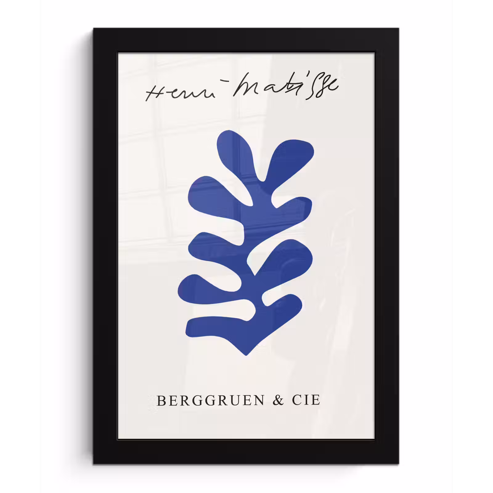 Poster met lijst - Abstract - Blauw - Kunst - Matisse — 1