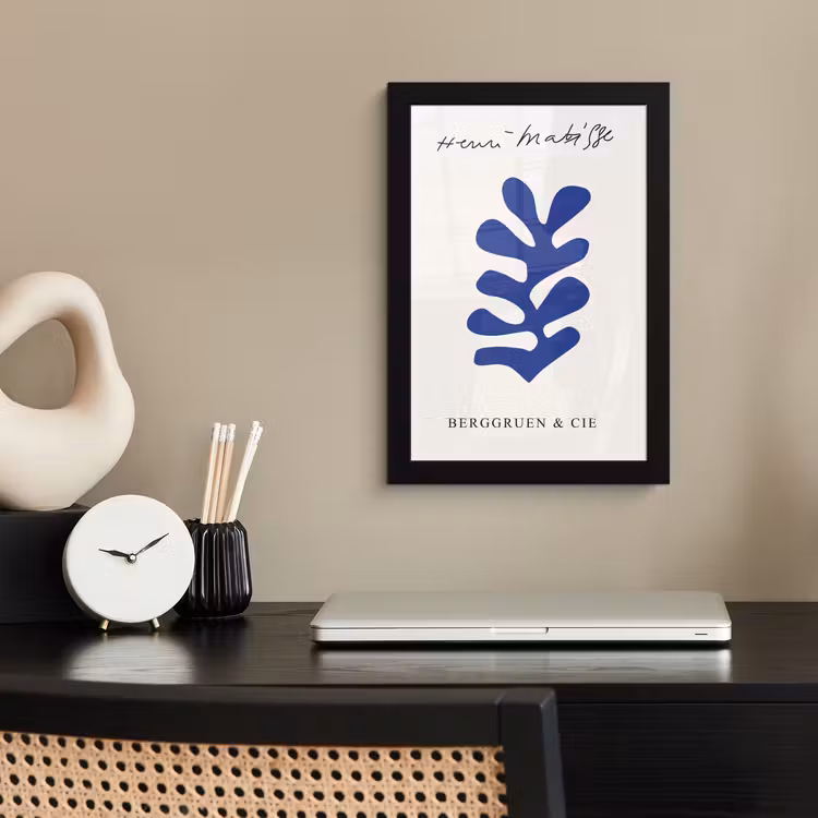Poster met lijst - Abstract - Blauw - Kunst - Matisse — 2