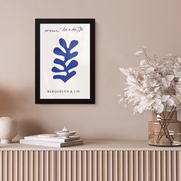 Poster met lijst - Abstract - Blauw - Kunst - Matisse — 5