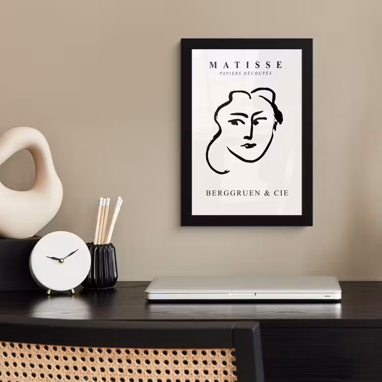 Poster met lijst - Abstract - Vrouw - Henri Matisse - Oude meesters — 2