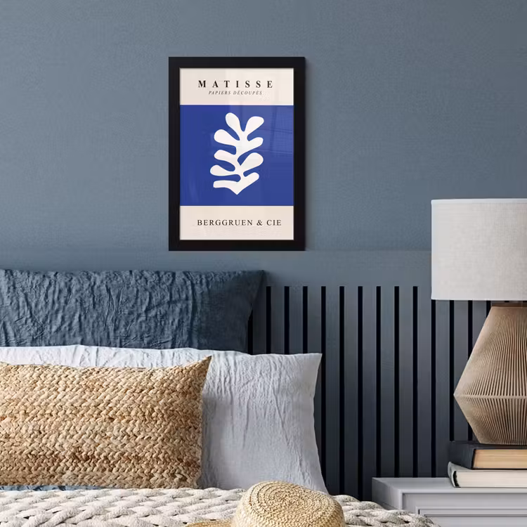 Poster met lijst - Blauw - Vormen - Abstract - Henri Matisse — 3