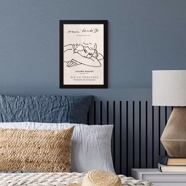 Poster met lijst - Matisse - Vrouw - Portret - Line art — 3