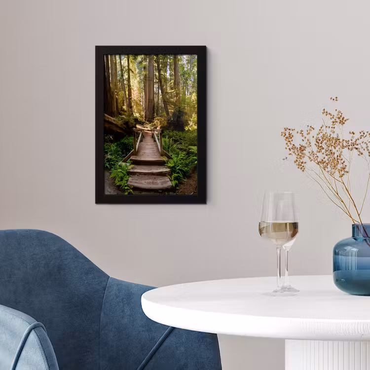Poster met lijst - Jungle - Natuur - Trap - Bomen — 4