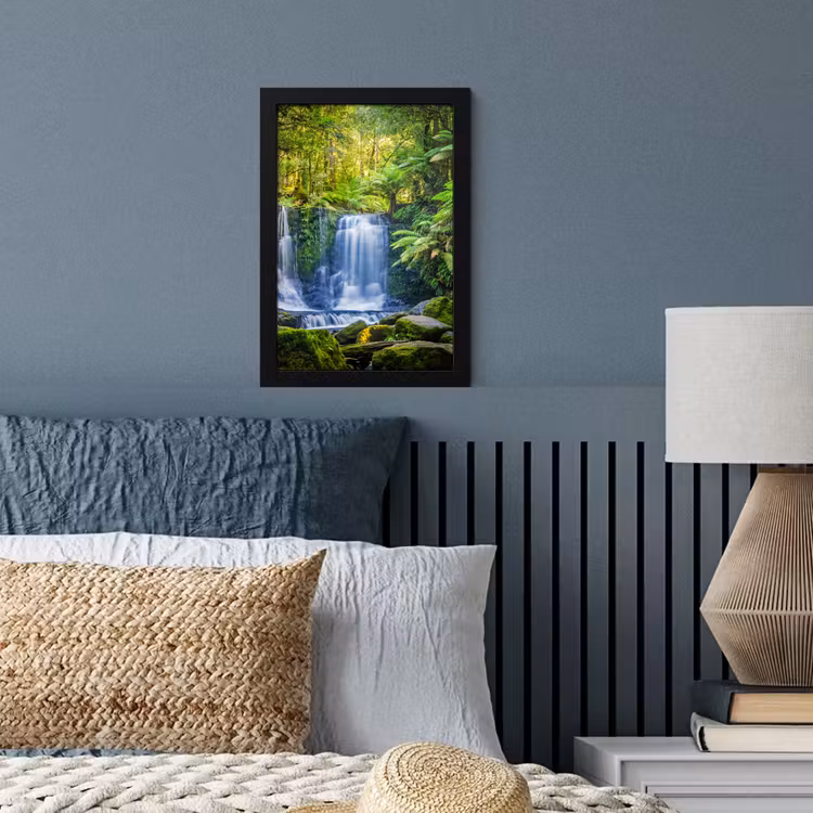Poster met lijst - Jungle - Waterval - Australië - Planten - Natuur — 3