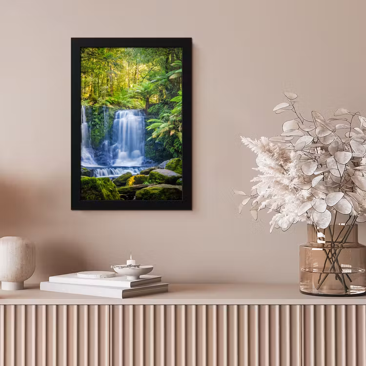 Poster met lijst - Jungle - Waterval - Australië - Planten - Natuur — 5