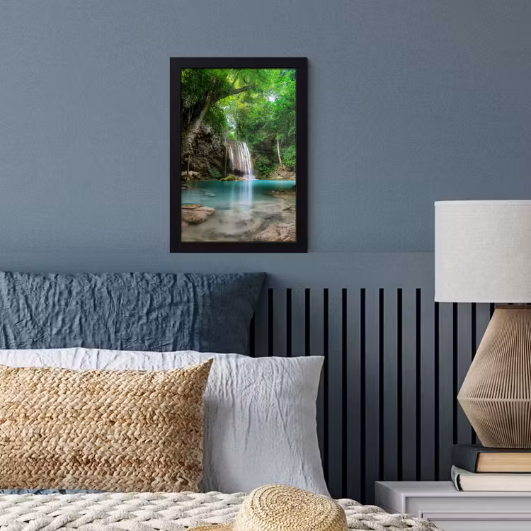 Poster met lijst - Jungle - Waterval - Planten - Water - Natuur — 3