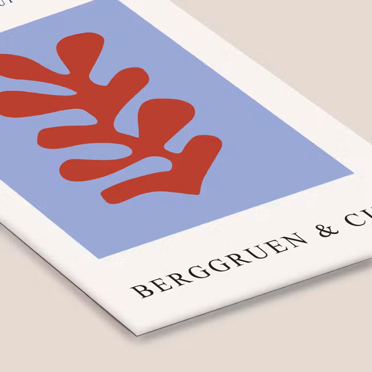 Poster met lijst - Matisse - Blad - Rood - Blauw - Abstract — 7