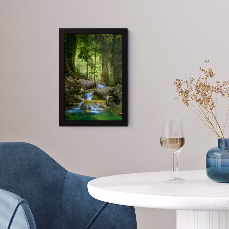 Poster met lijst - Jungle - Stenen - Water - Natuur - Planten — 4