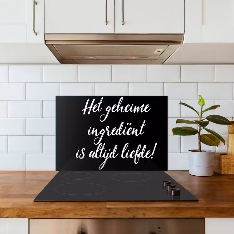 Spatscherm keuken - Quotes - Koken - Het geheime ingrediënt is altijd liefde! - Spreuken - Liefde — 6