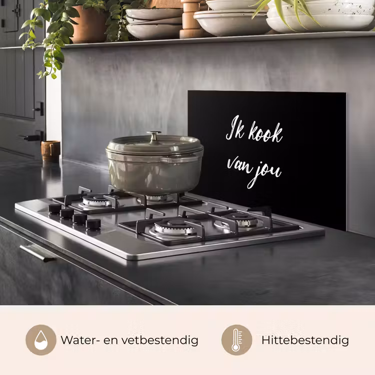 Spatscherm keuken - Quotes - Spreuken - Ik kook van jou - Liefde - Partner — 7