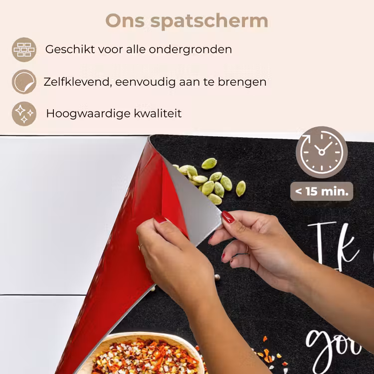 Spatscherm keuken - Ik gooi dingen in de pan en duim - Keuken - Quotes - Spreuken - Humor — 4