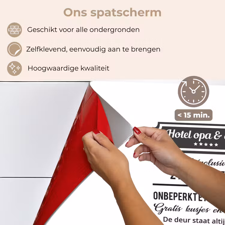 Spatscherm keuken - Hotel opa & oma - Spreuken - Opa - Quotes - Oma — 4