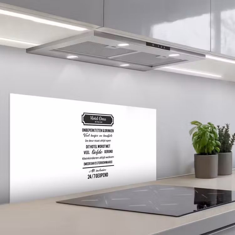 Spatscherm keuken - Hotel oma - Spreuken - Oma - Quotes — 4