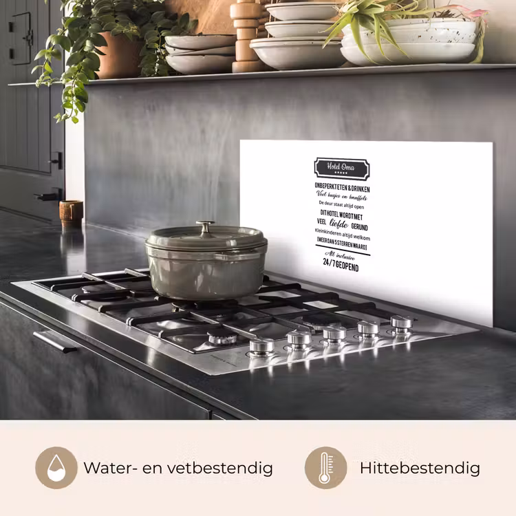 Spatscherm keuken - Hotel oma - Spreuken - Oma - Quotes — 6