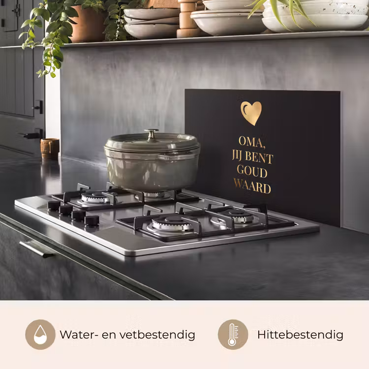 Spatscherm keuken - Oma jij bent goud waard - Quotes - Spreuken - Oma — 7
