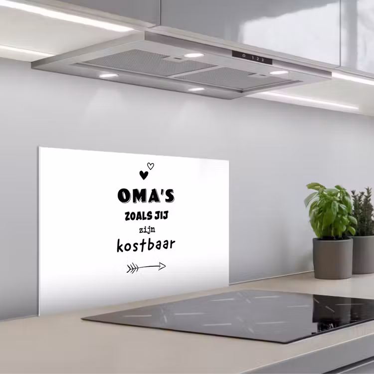 Spatscherm keuken - Quotes - Oma's zoals jij zijn kostbaar - Spreuken - Oma — 5