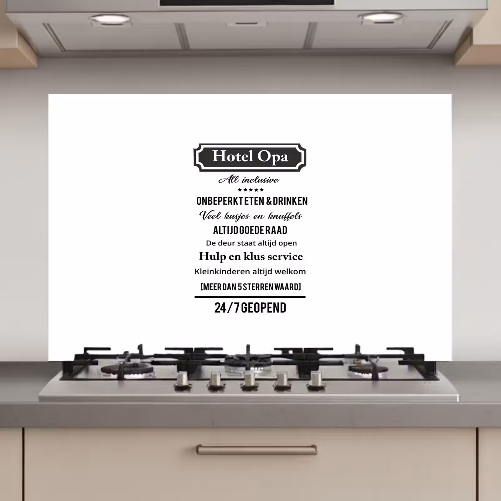 Spatscherm keuken - Quotes - Hotel opa - Spreuken - Opa — 1