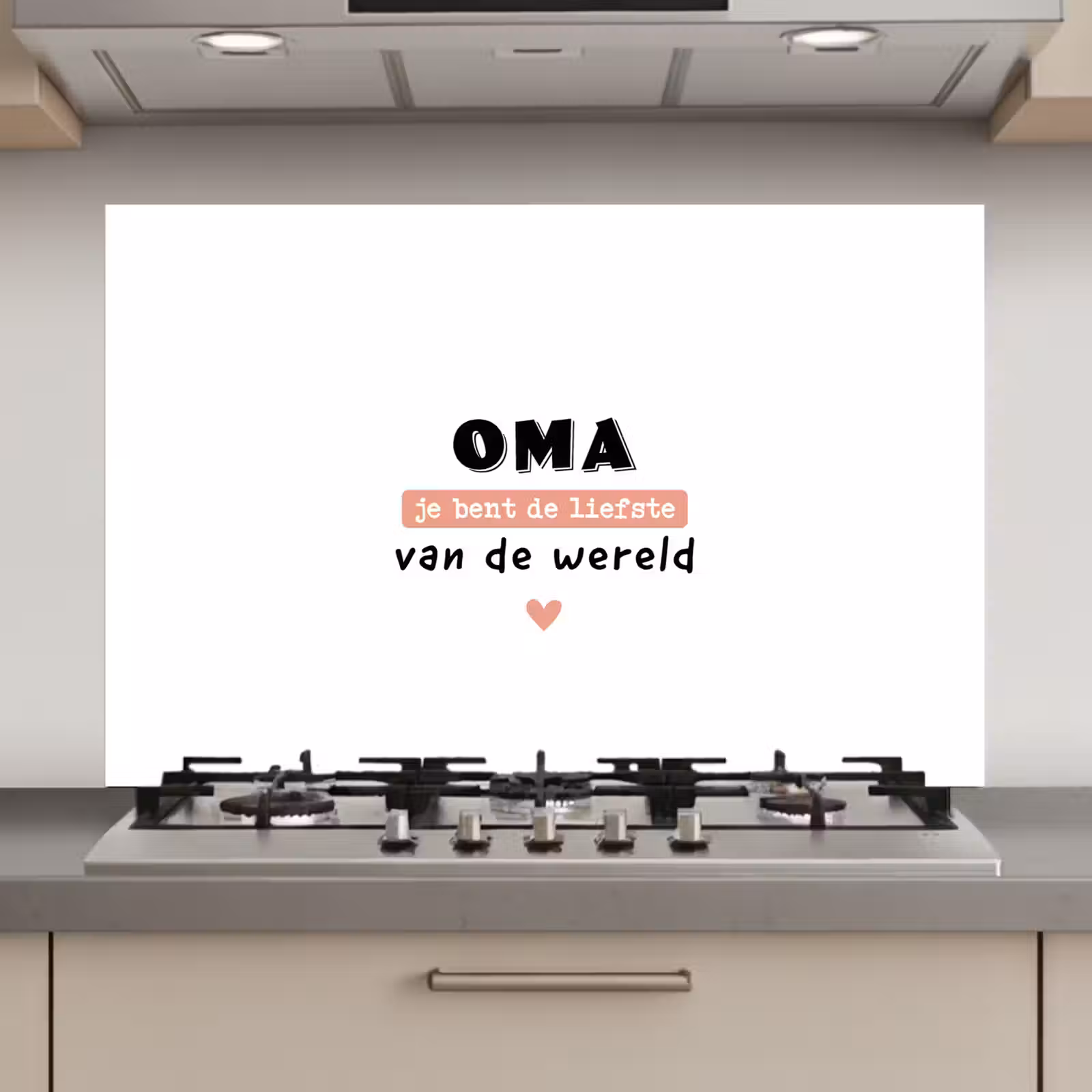 Spatscherm keuken - Quotes - Oma jij bent de liefste van de wereld - Spreuken - Oma — 1