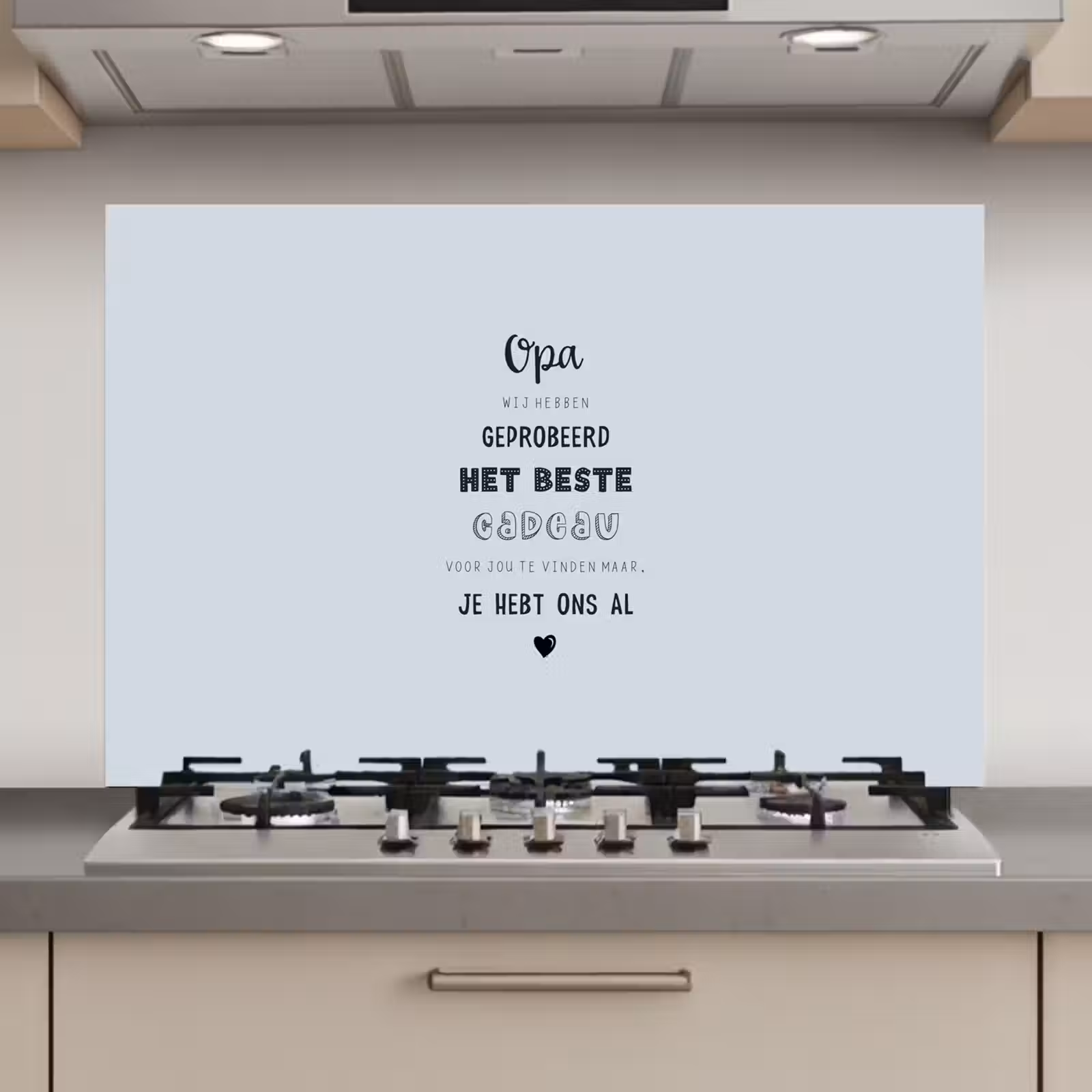 Spatscherm keuken - Vaderdag kados - Opa - Spreuken - Het beste cadeau - Quote — 1