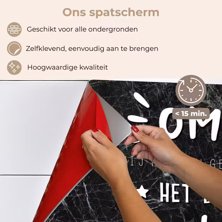 Spatscherm keuken - Oma - Spreuken - Oma je hebt ons al - Quotes — 4