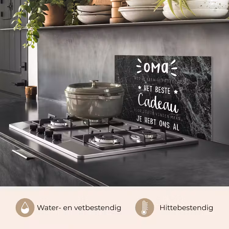 Spatscherm keuken - Oma - Spreuken - Oma je hebt ons al - Quotes — 7