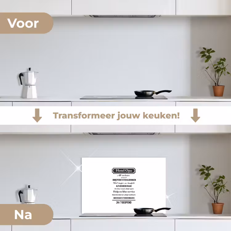 Spatscherm keuken - Quotes - Hotel opa - Spreuken - Opa — 3