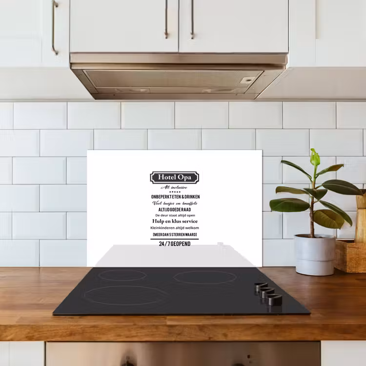 Spatscherm keuken - Quotes - Hotel opa - Spreuken - Opa — 6
