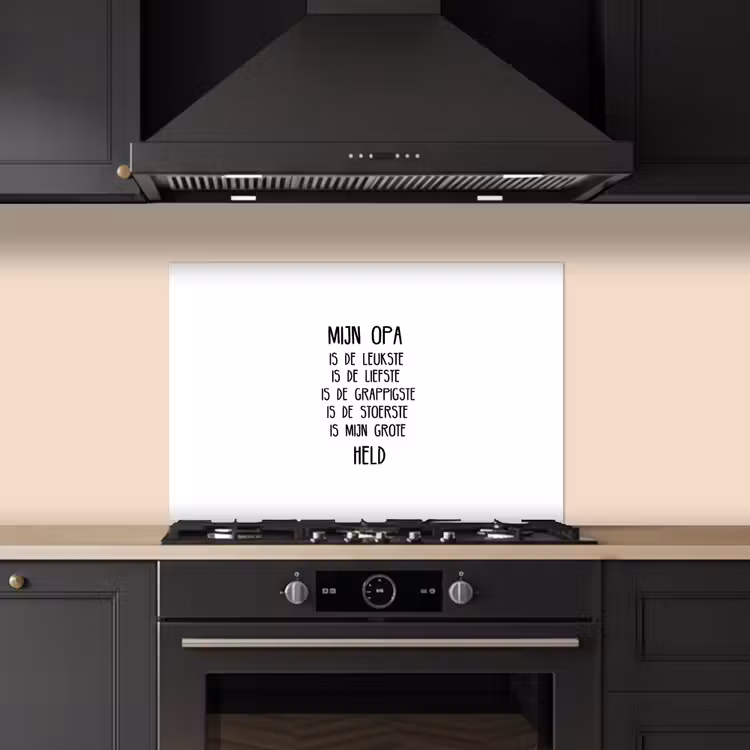 Spatscherm keuken - Quotes - Mijn opa is mijn grote held - Spreuken - Opa — 2