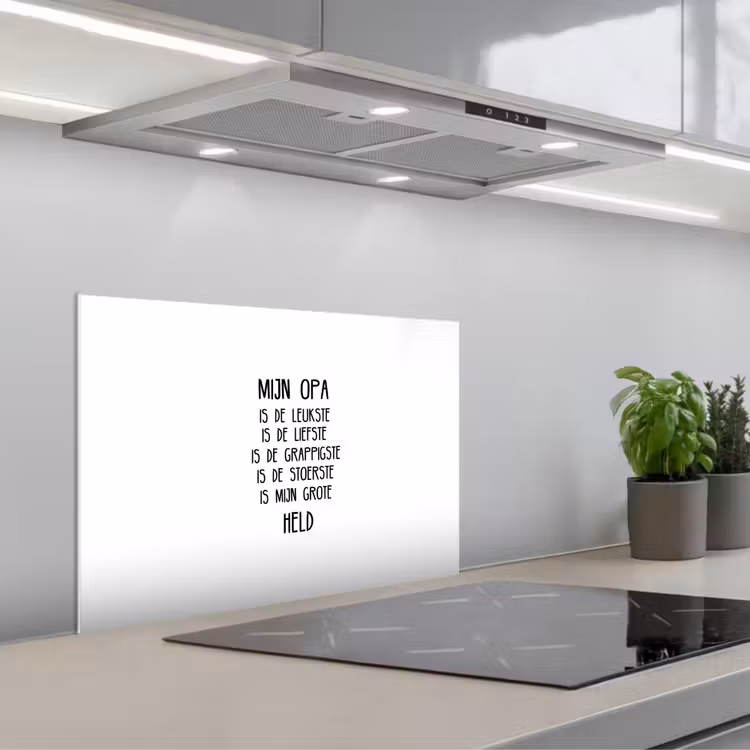 Spatscherm keuken - Quotes - Mijn opa is mijn grote held - Spreuken - Opa — 5