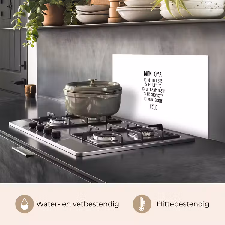 Spatscherm keuken - Quotes - Mijn opa is mijn grote held - Spreuken - Opa — 7