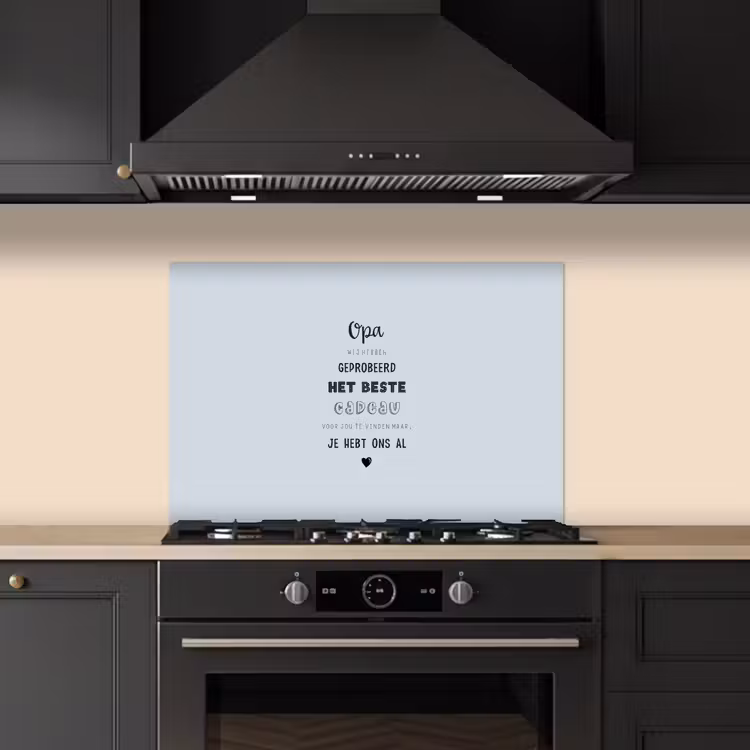 Spatscherm keuken - Vaderdag kados - Opa - Spreuken - Het beste cadeau - Quote — 2