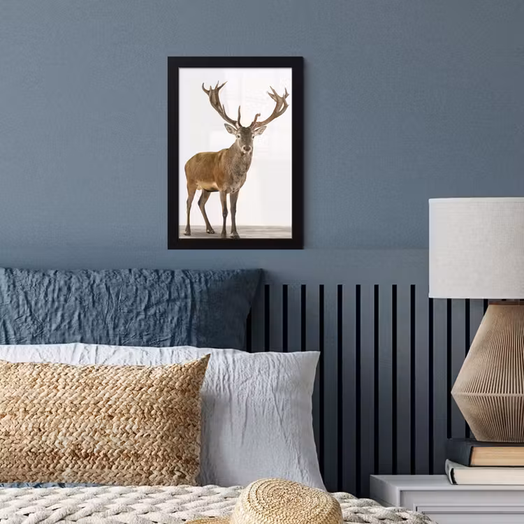Poster met lijst - Hert - Dieren - Gewei - Kinderen - Meisjes - Jongens — 3